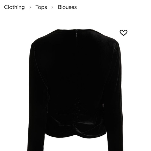 Veronica Beard Pelona Velvet Blouse NWT size 6 - Picture 3 of 11